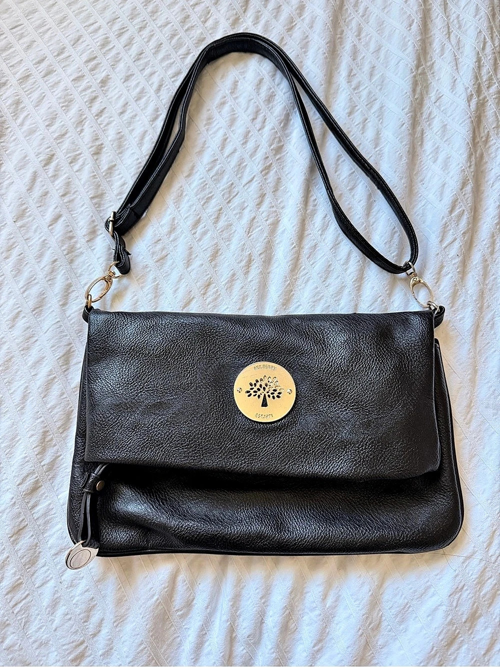 Mulberry Black Crossbody Bag